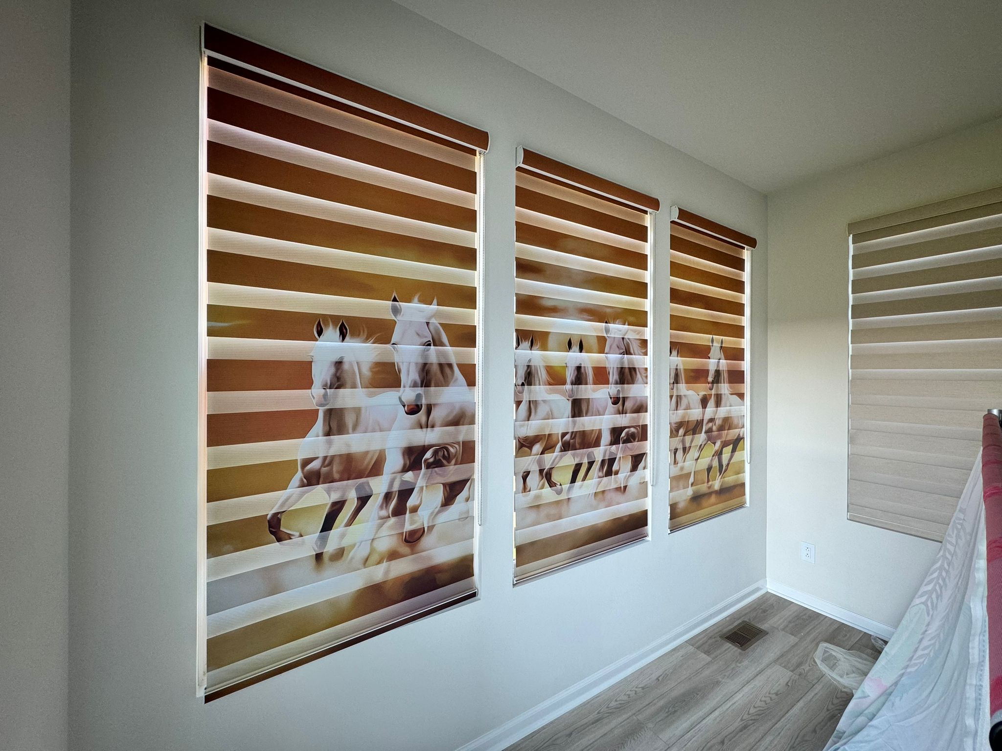 Custom printed roller shade example
