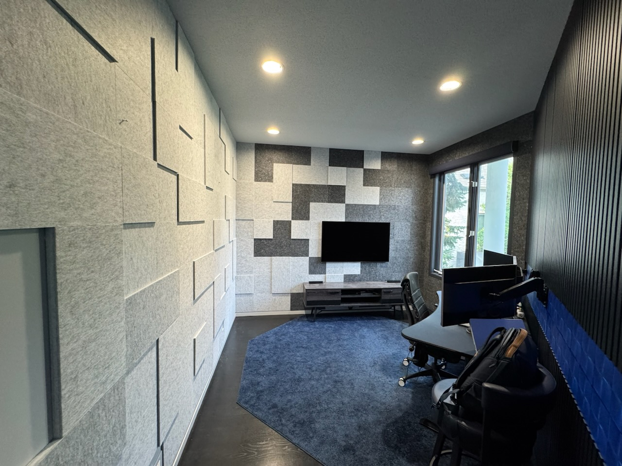PET acoustic wall panels