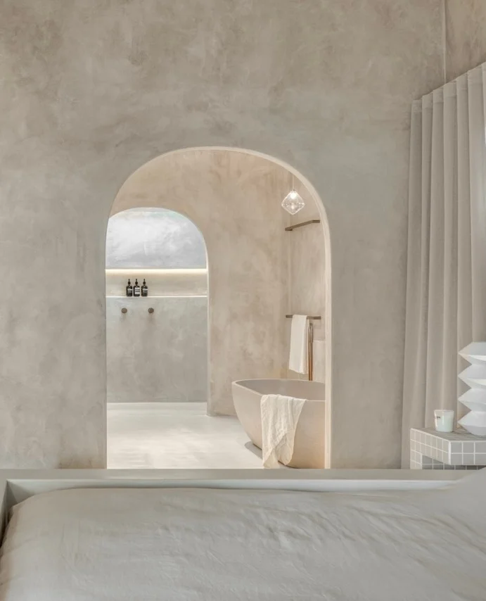 Microcement & large-format finishes