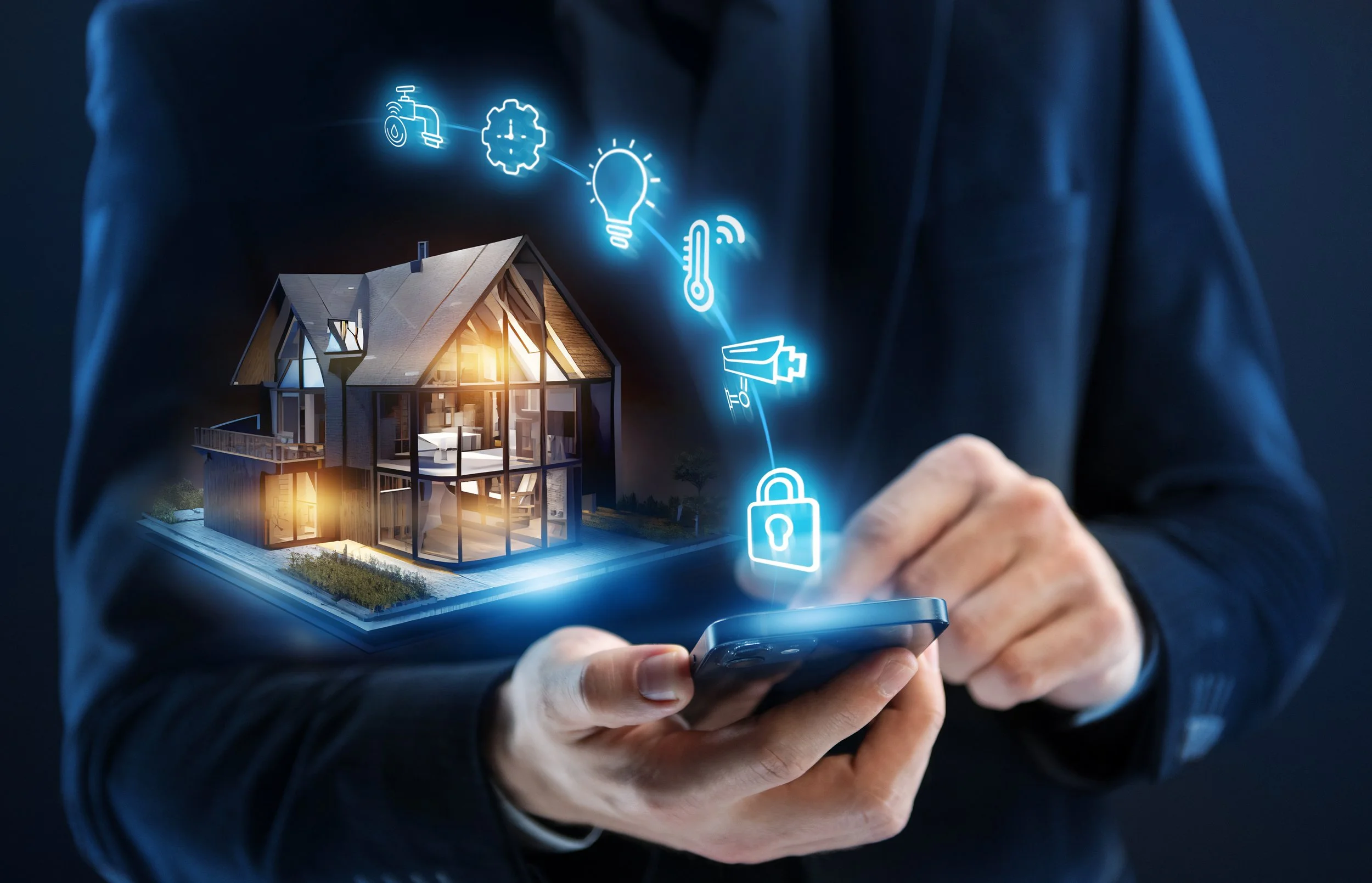 Smart home lighting climate and security