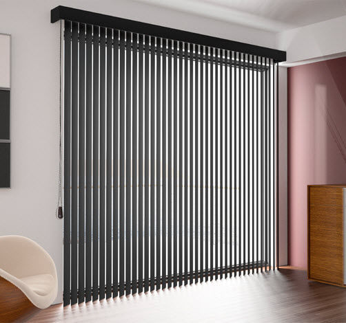 Vertical metal blinds
